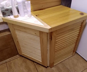 Imitation Louvered Cupboard Door