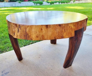 Double Live Edge Coffee Table