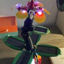 Solar Powered Mechanical Light Sensitive Flower