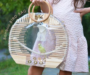 Bamboo Bird Bag (Bird Carrier)