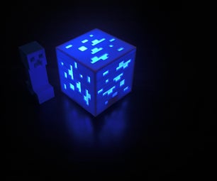 Minecraft Diamond Ore Lamp