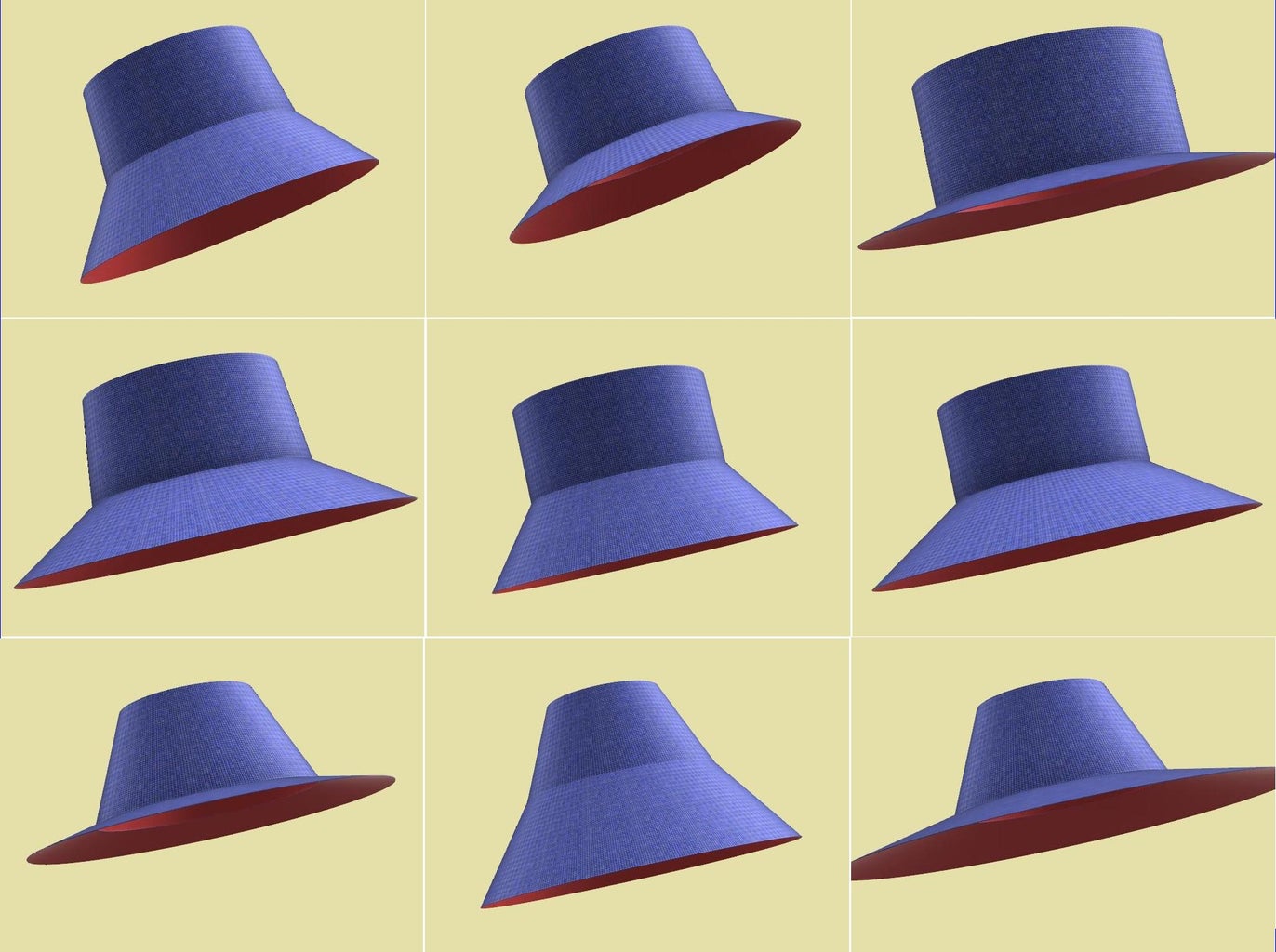 Parametric Bucket Hat With Pattern