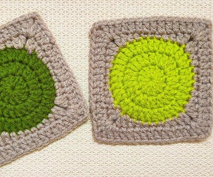 Seamless Solid Crochet Circle to Granny Square Pattern