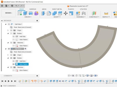 Creating Your Own Side and Brim Patterns