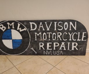 Vintage Looking Wood Sign