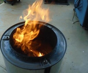 Smokeless Fire Pit From Junk