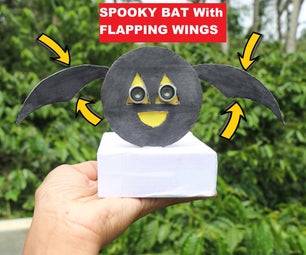 Make Spooky Halloween Bat With Flapping Wings