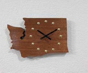 State Outline Clock