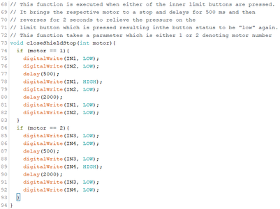 Programming and Component Interface of Prototype I