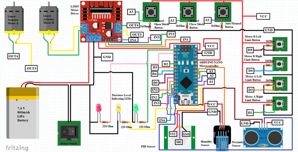 Component Wiring of Prototype I