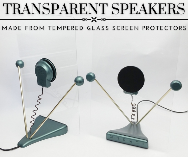 Transparent DML Speakers Made With Some Unconventional Materials!