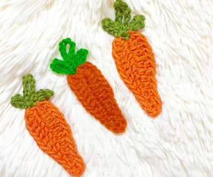 Super Easy and Cute Crochet Carrot Applique