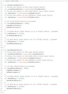 Programming and Component Interface of Prototype I